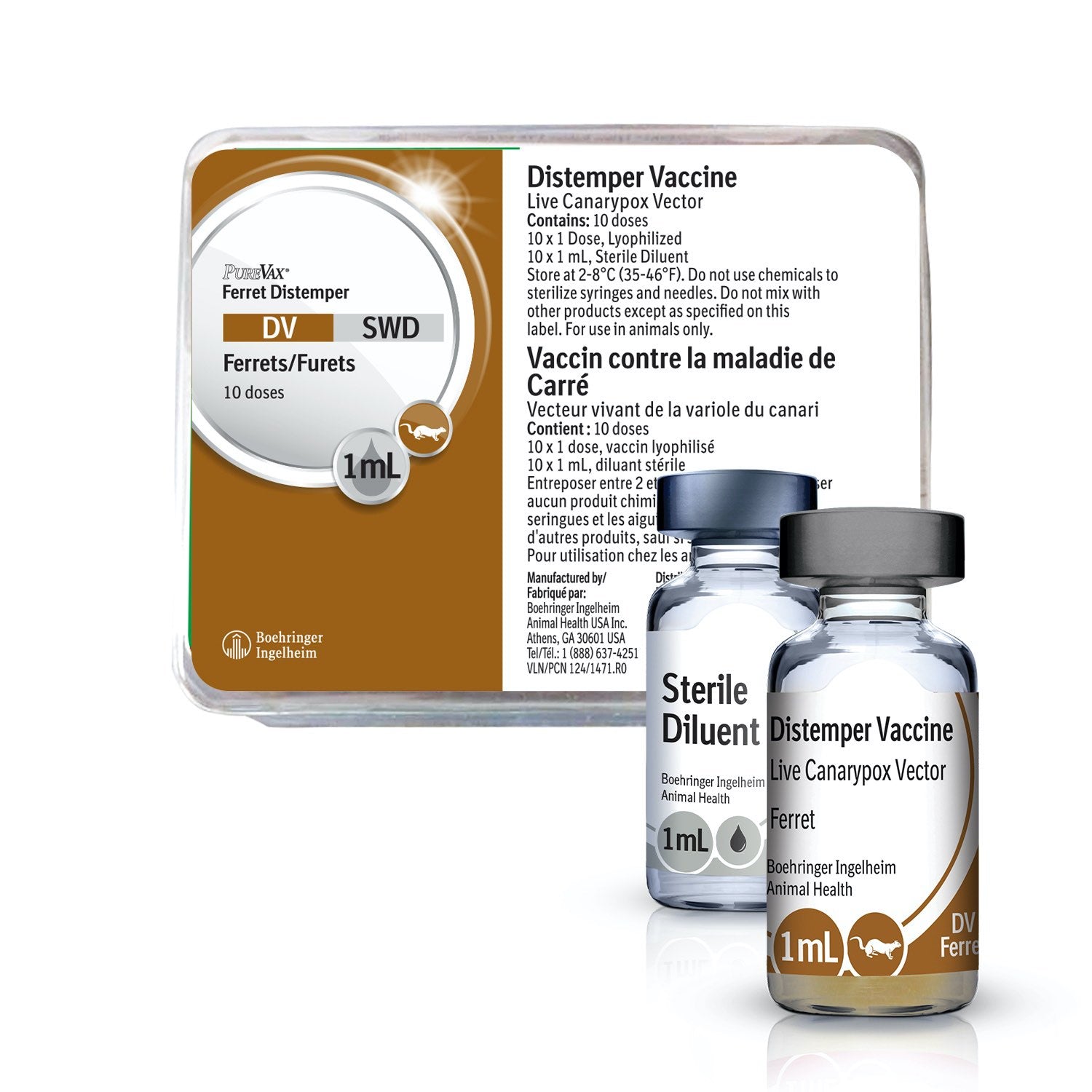 Purevax Distemper Ferret 1 ml/Dose 10 x 1 ml