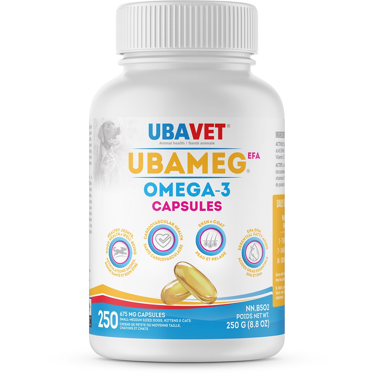 Ubameg EFA omega 3 capsules 250 Cap 675 mg