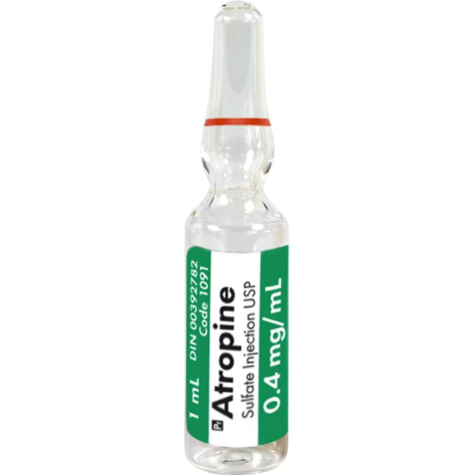Atropine sulfate USP injectable 0.4 mg/ml 10 x 1 ml