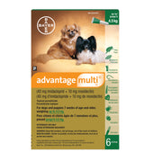 Advantage Multi for Dogs Green/Vert < 4.5 kg 6 x 0.4 ml