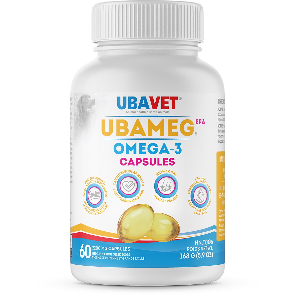 Ubameg EFA omega 3 capsules 60 Cap 2200 mg