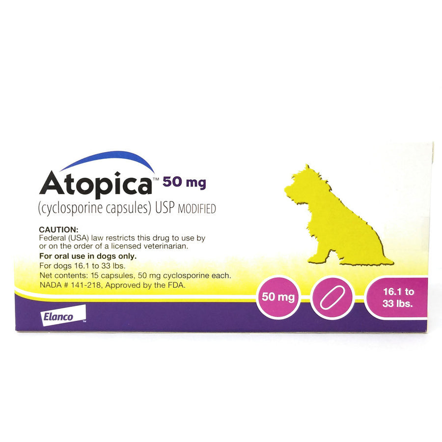 Atopica for Dogs 50 mg 15 Cap