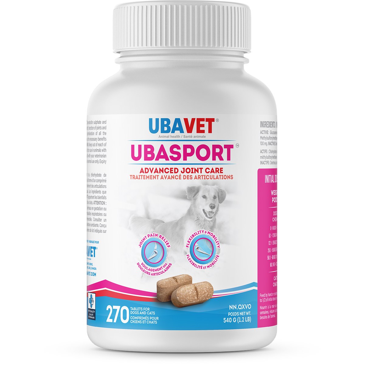 UbaSport 270 Chewable Tablets 1100 mg