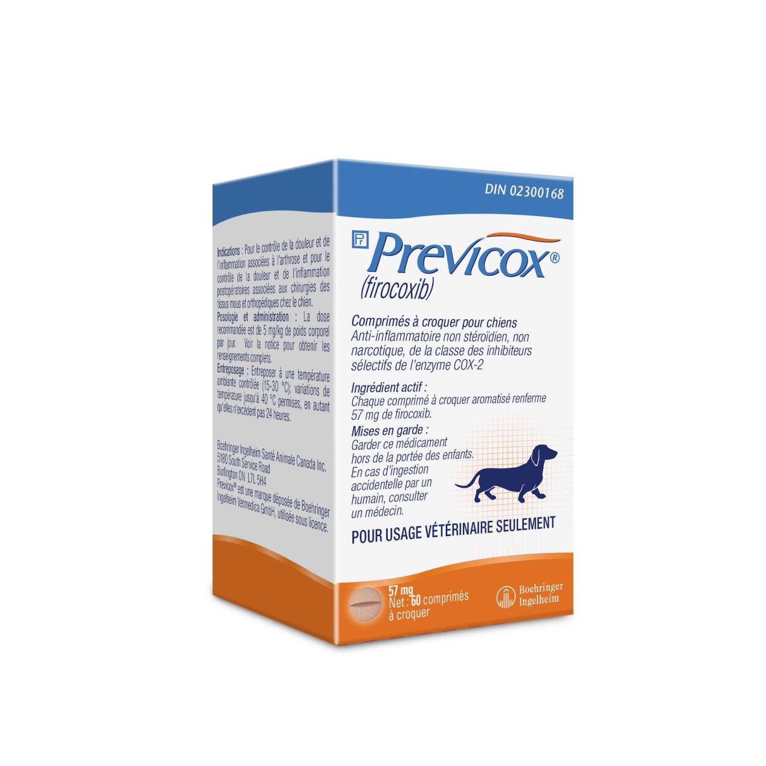 Previcox 57 mg 60 Chewable Tablets