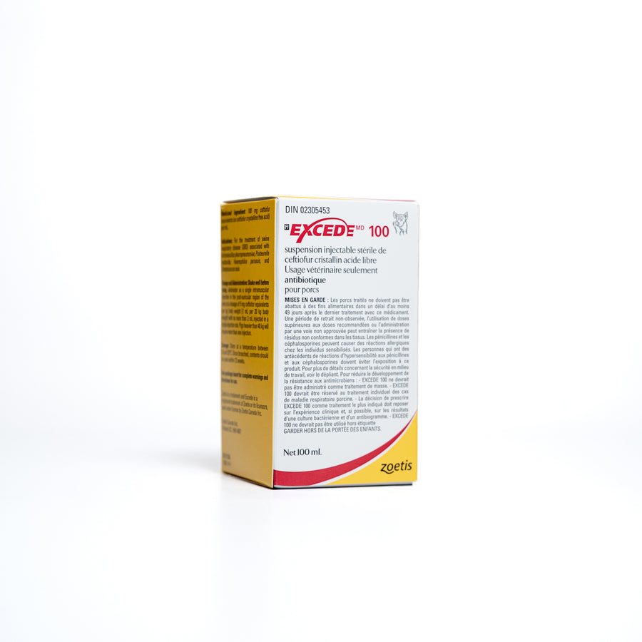Excede injection for swine 100 mg/ml 100 ml