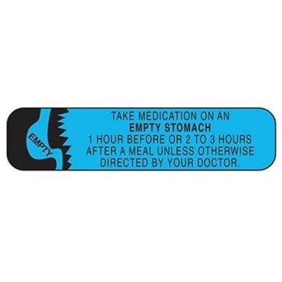 English labels Take medication on an empty stomach 2 x 500 /Pack