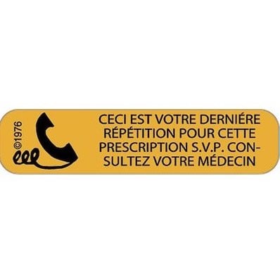 French labels Dernière répétition 2 x 500 /Pack