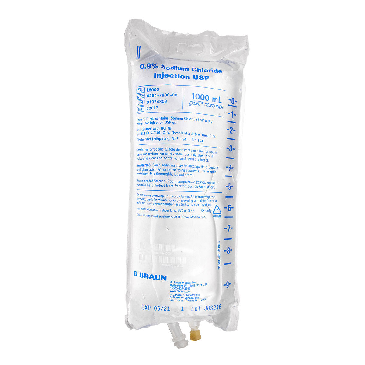 Sodium chloride injection USP 1000 ml 0.9 %