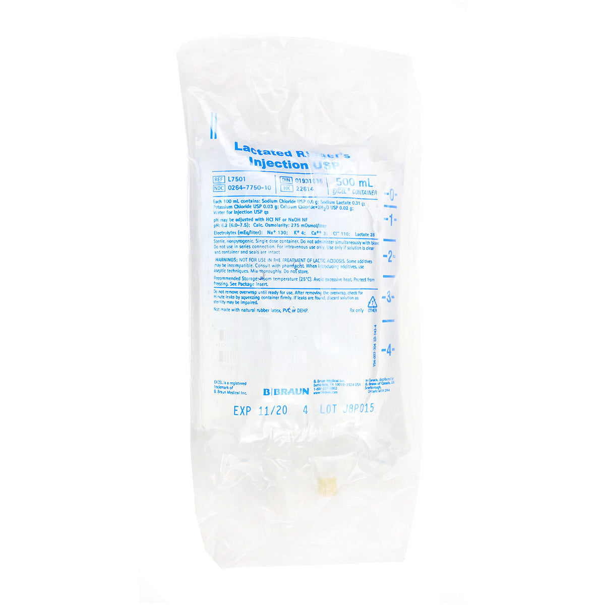 Lactated Ringer's N/ A 500 ml