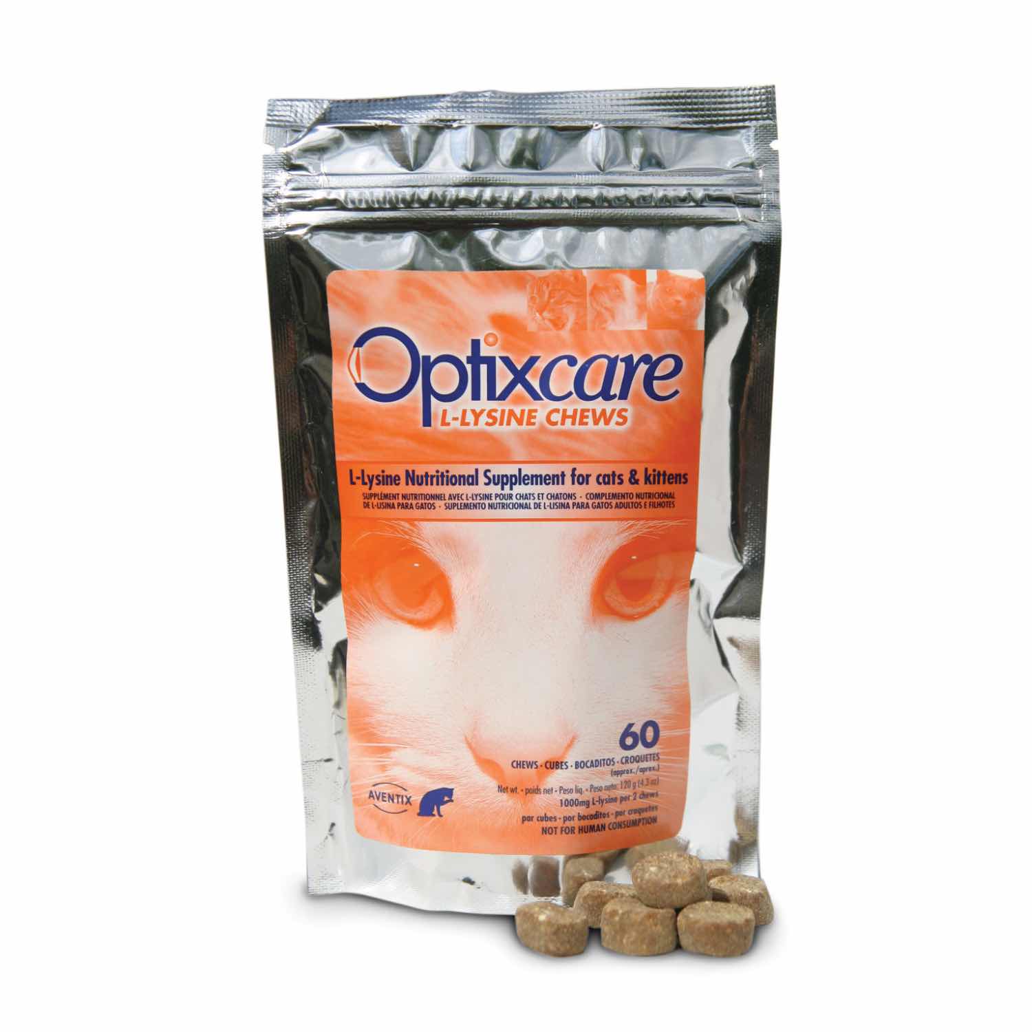 Optixcare L-Lysine 60 Chews 500 mg