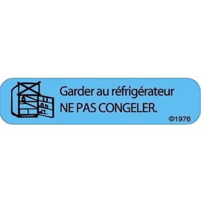French labels Garder au réfrigérateur, ne pas congeler 2 x 500 /Pack