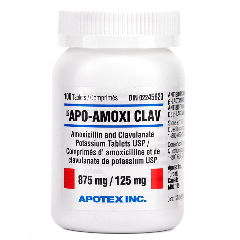 Apo-Amoxi Clav 875/125 mg 100 Tab