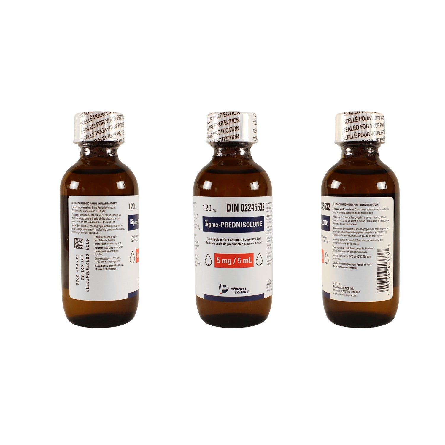 pms-Prednisolone 1 mg/ml 120 ml