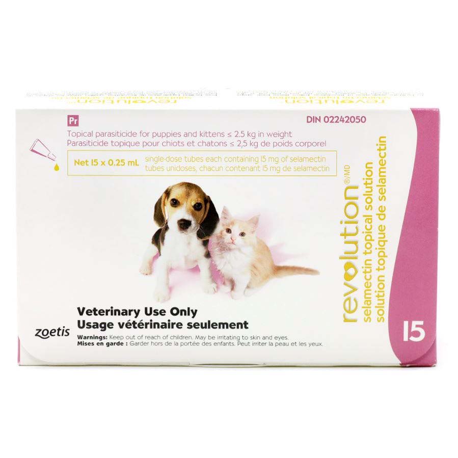Revolution for Puppies and Kittens Pink/Rose < 2.5 kg 15 Tubes
