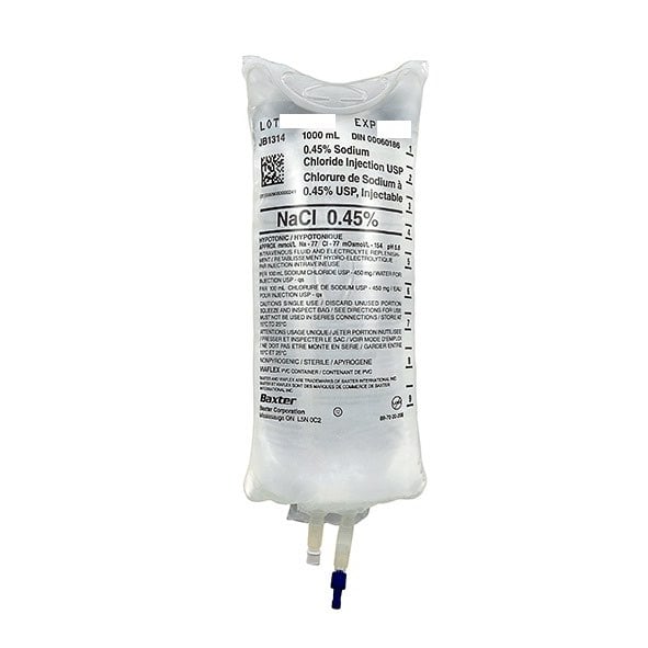Sodium Chloride Injectable Solution 1000 ml 4.5 mg/ml