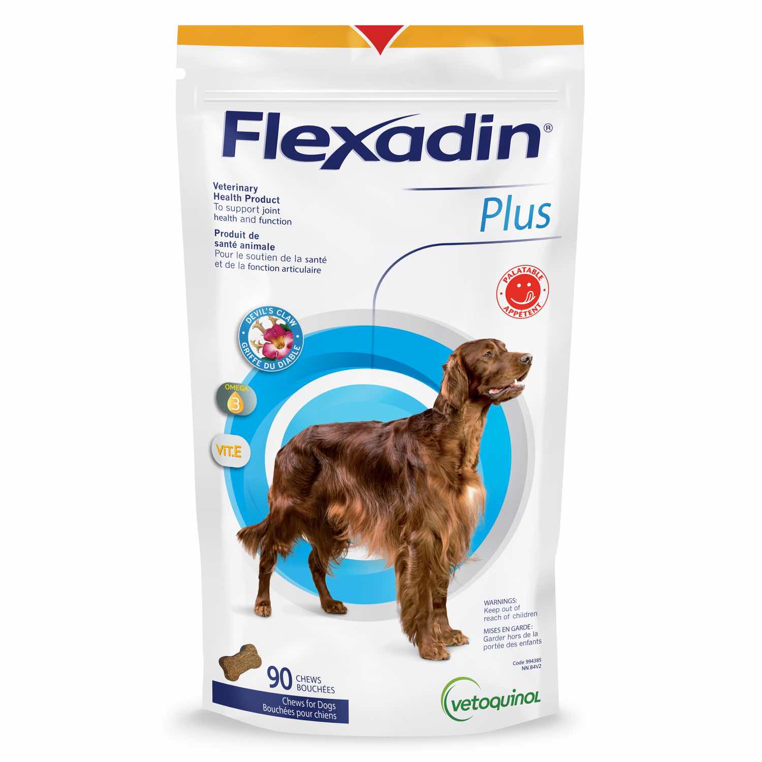 Flexadin Plus for medium and large dogs Chicken and liver 90 Chews