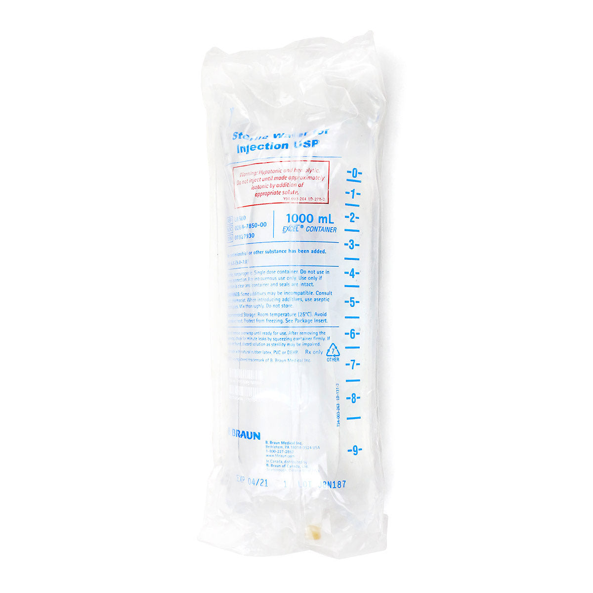 Sterile water for injection N/ A 1000 ml