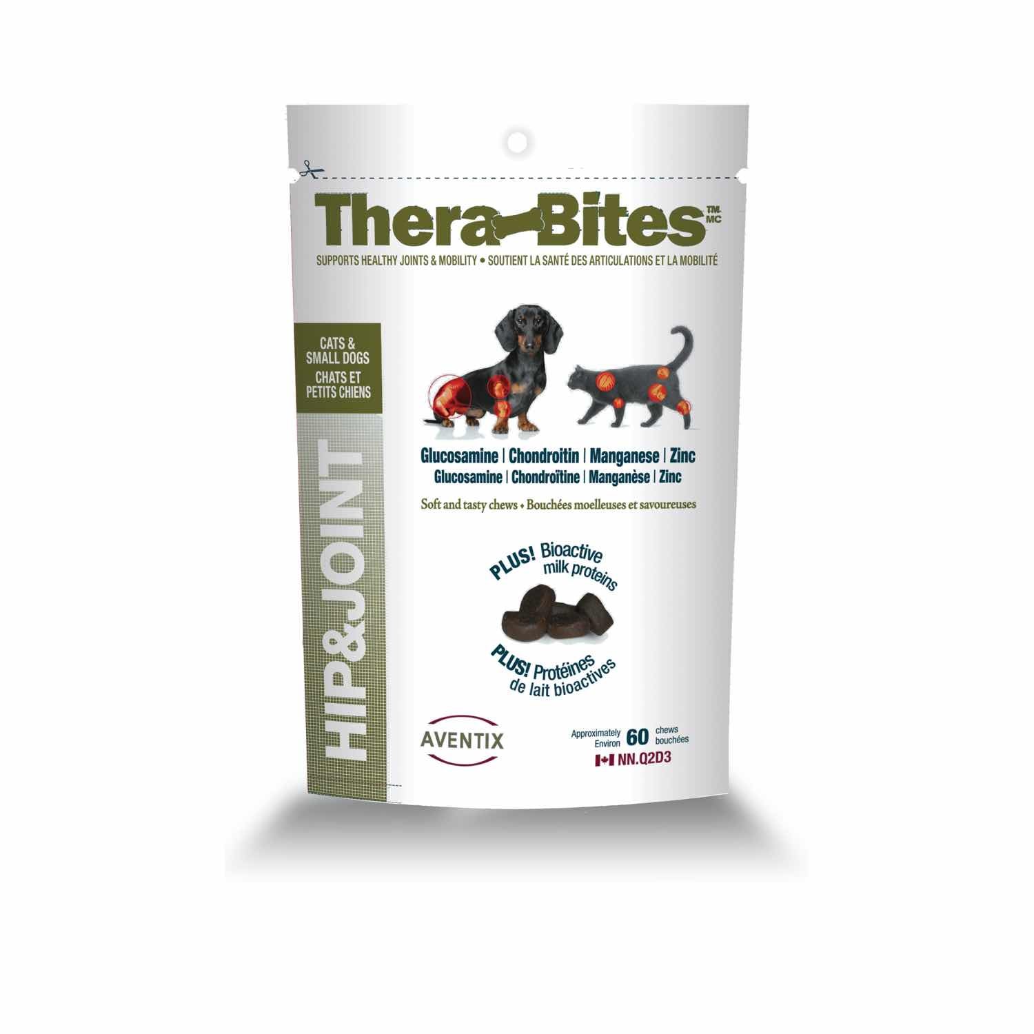 Thera-Bites Hip & Joint for cats and small dogs Chicken and liver 60 Chews