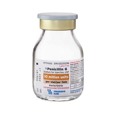 Penicillin G sodium for injection USP 10 millions Units 50 ml