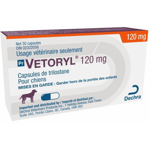 Vetoryl capsules for dogs 120 mg 30 Cap