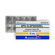 Apo-Clopidogrel 75 mg 30 Tab