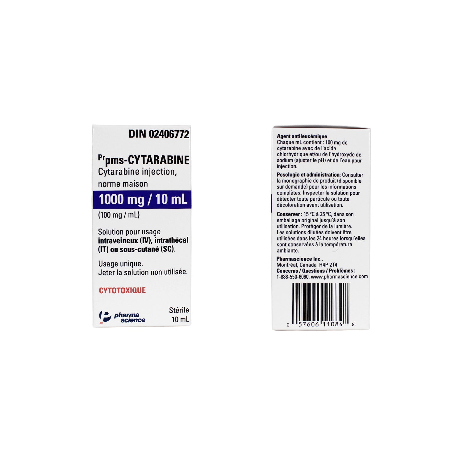 pms-Cytarabine 100 mg/ml 10 ml