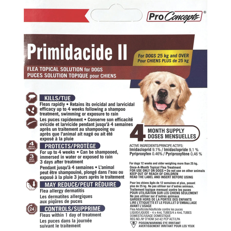 Primidacide II for dog 4 Tubes > 25 kg