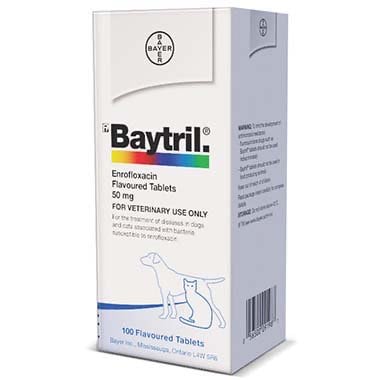 Baytril 50 mg 100 Tab