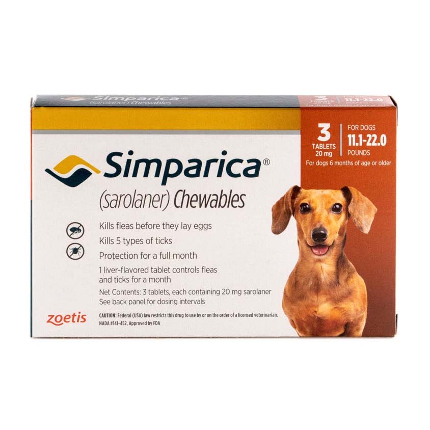 Simparica Caramel 5.1 - 10 kg 3 Tab