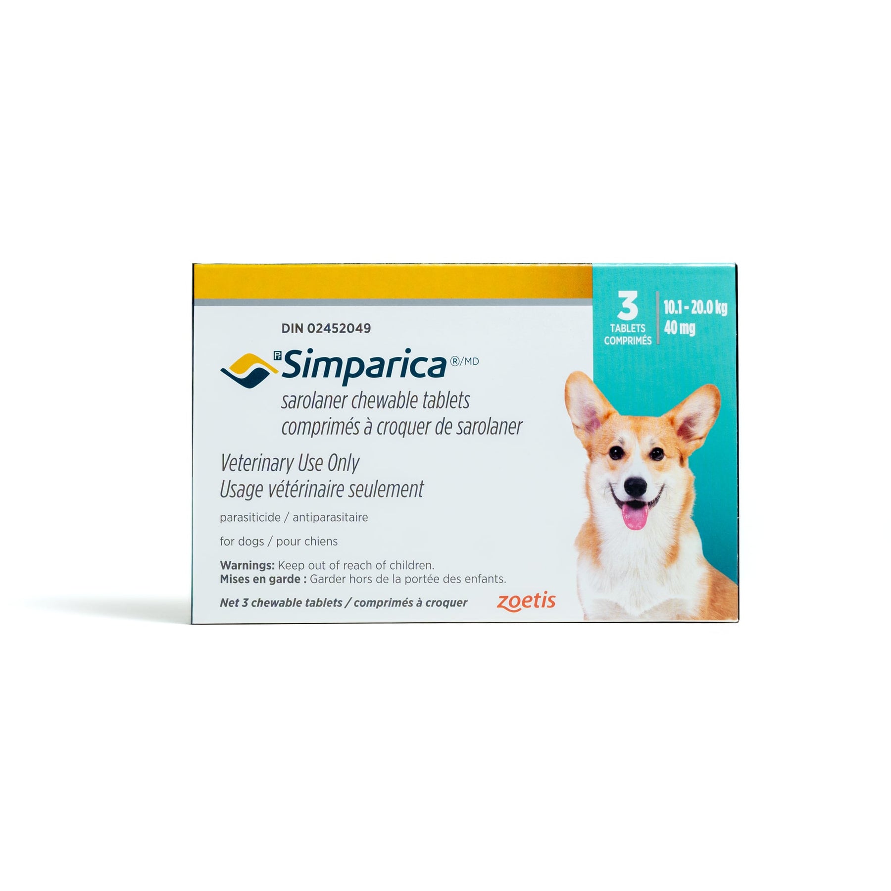 Simparica Aqua 10.1 - 20 kg 3 Tab