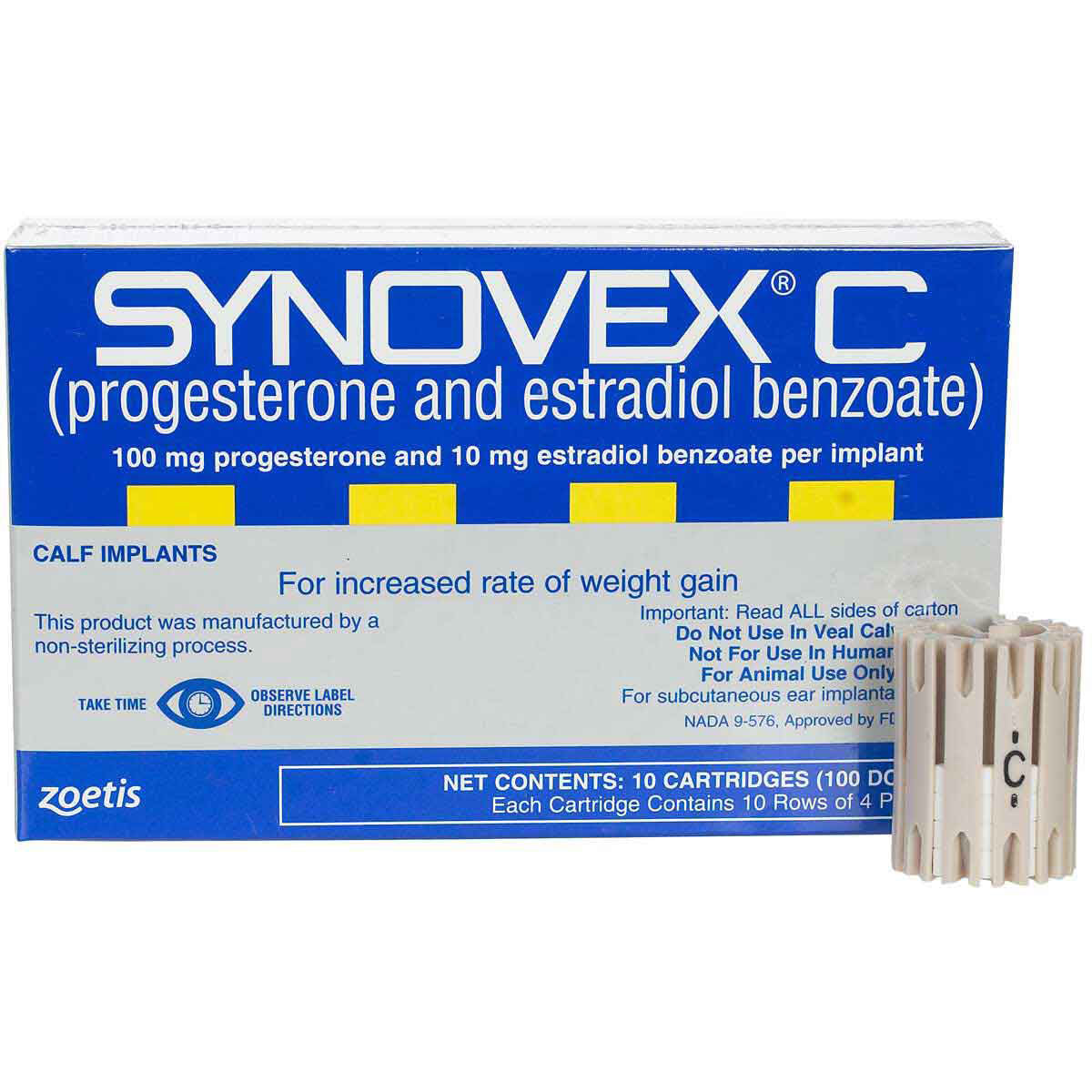 Synovex C 100 Units 10/100 mg
