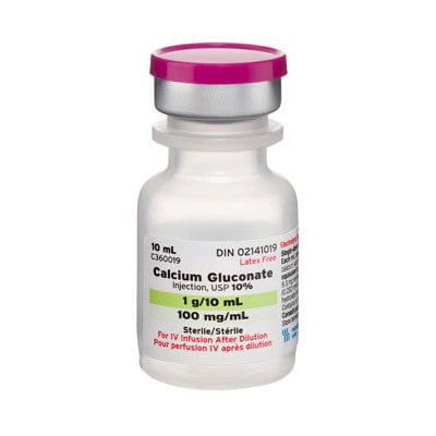 Calcium gluconate USP 10 ml 100 mg/ml