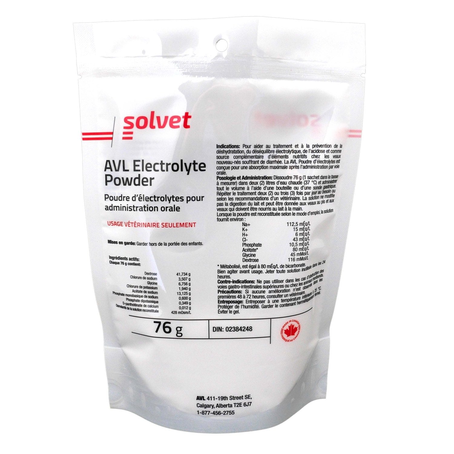 AVL Electrolyte powder 76 g N/ A