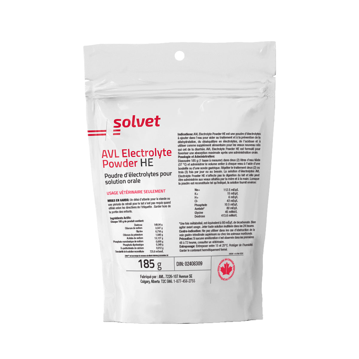 AVL Electrolyte powder HE 185 g