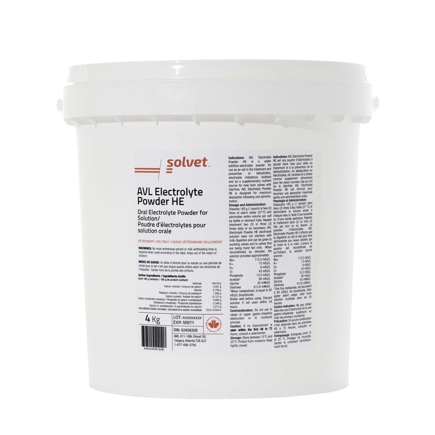 AVL Electrolyte powder HE 4 kg N/ A
