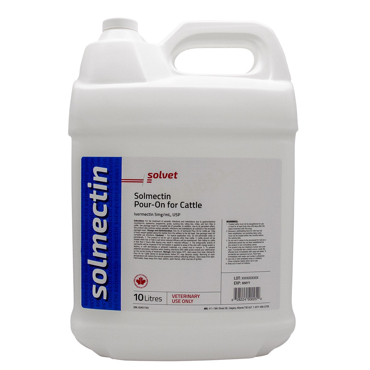 Solmectin pour-on 5 mg/ml 10 L