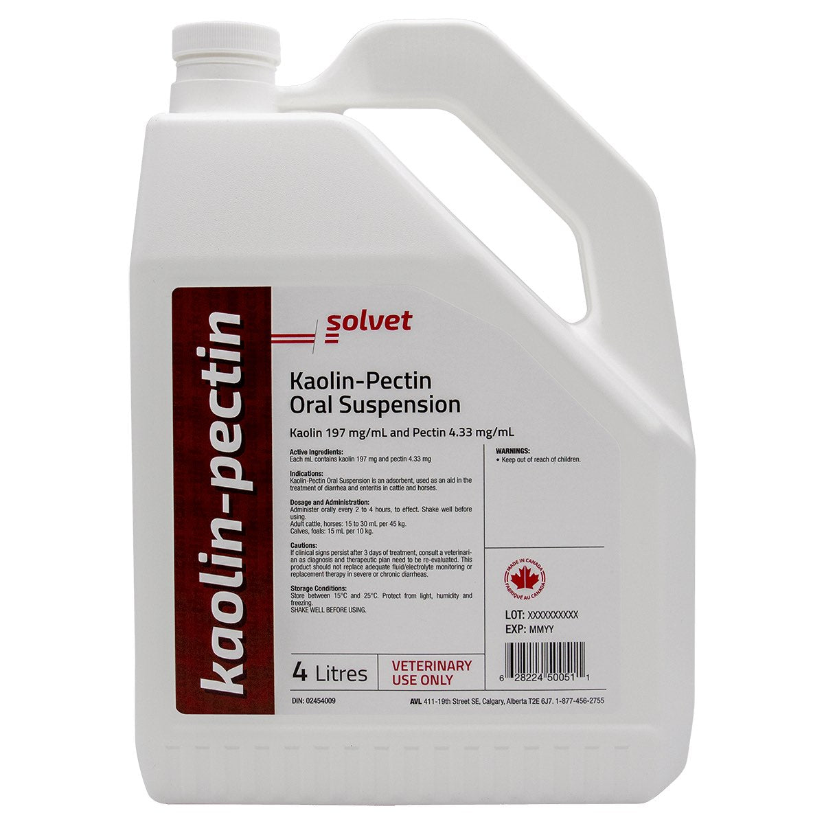 Kaolin-pectin 197/4.33 mg/ml 4 L