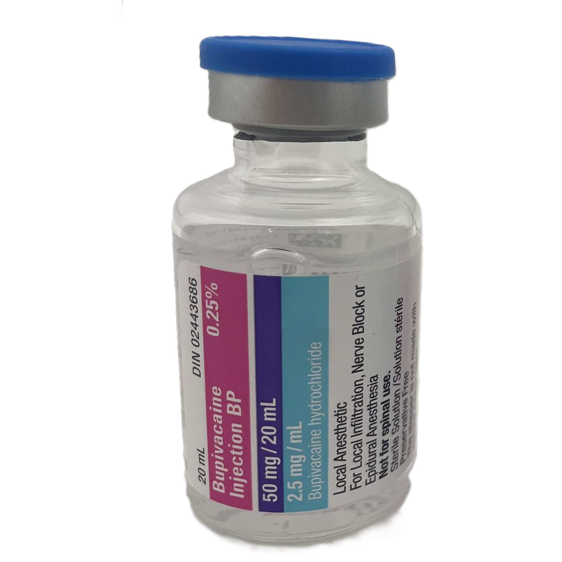 Bupivacaine injection 2.5 mg/ml 20 ml