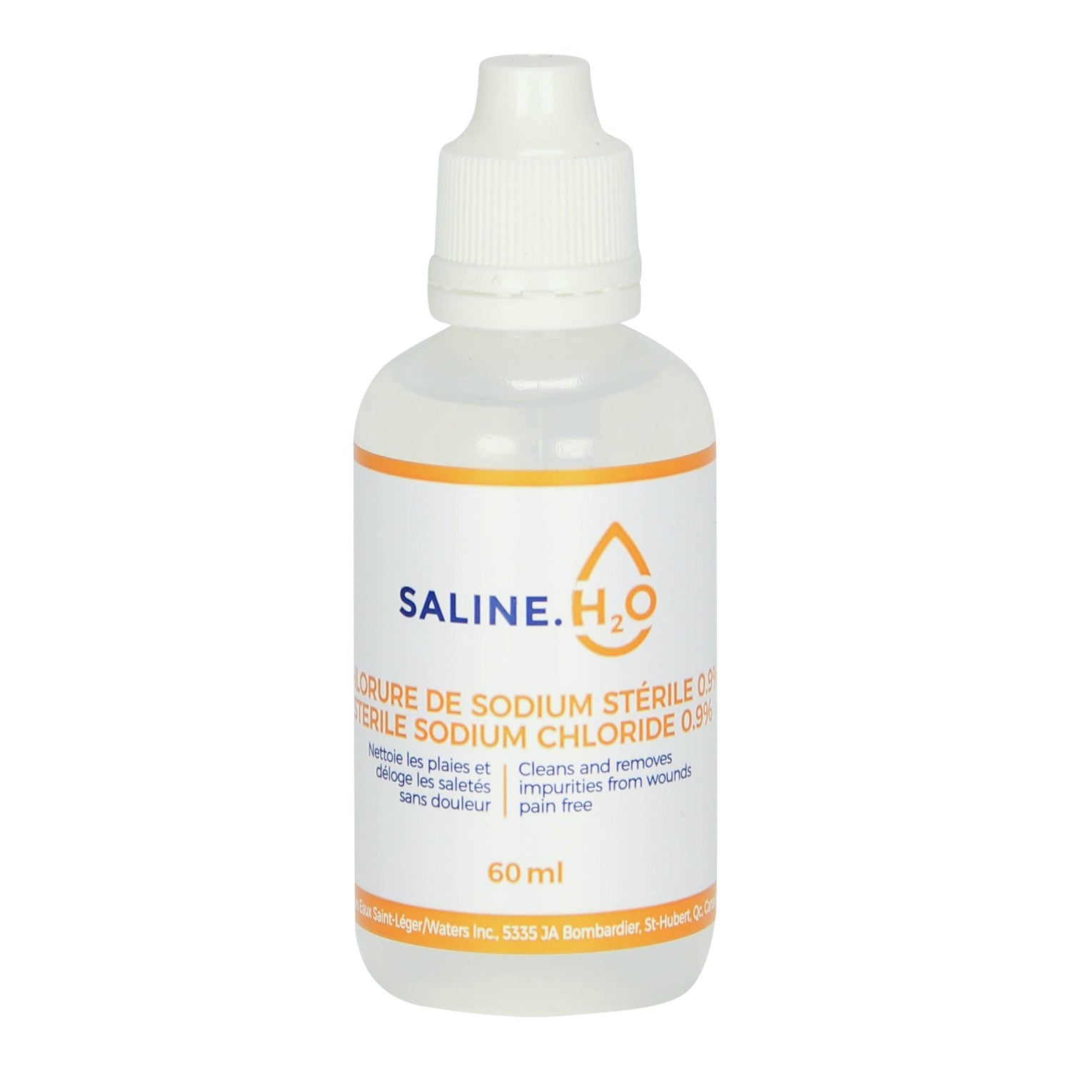 Saline.H2O sodium chloride 0.9% 60 ml 0.9 %