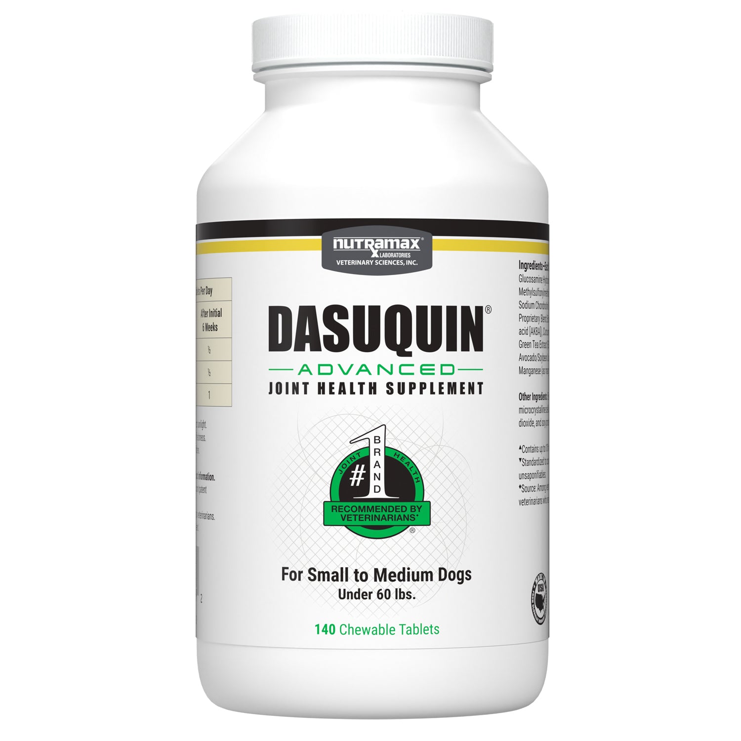 Dasuquin Advanced chewable for small to medium dogs Original 140 Chewable Tablets
