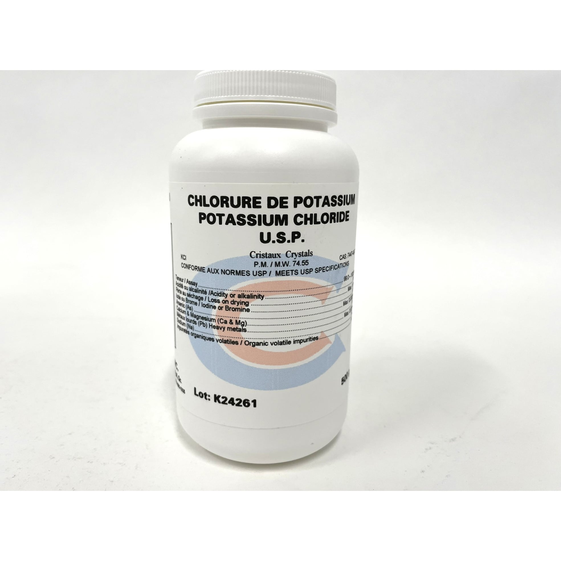Potassium chloride USP 500 g