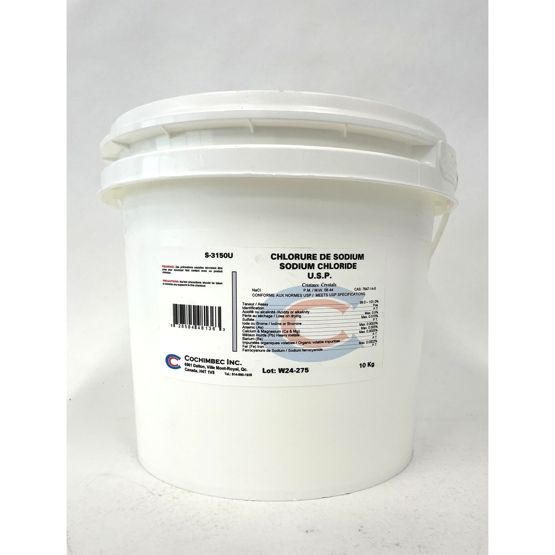 Sodium chloride USP 10 kg