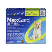 NexGard Spectra chewable tablets for dogs Green/Vert 7.6 - 15 kg 6 Chewable Tablets
