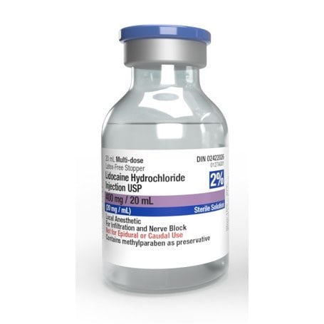 Lidocaine hydrochloride with preservative injection USP 2 % 10 x 20 ml