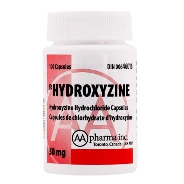 Hydroxyzine 50 mg 100 Cap
