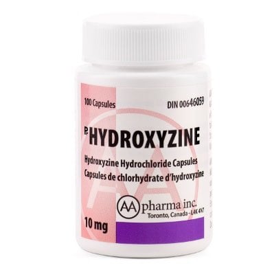 Hydroxyzine 10 mg 100 Cap
