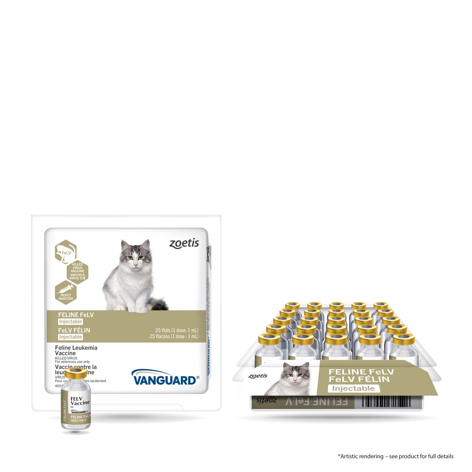 Vanguard FELINE FeLV 1 ml/Dose 25 x 1 ml