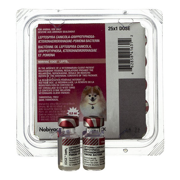 Nobivac Canine EDGE Lepto 4 0.5 ml/Dose 25 x 0.5 ml