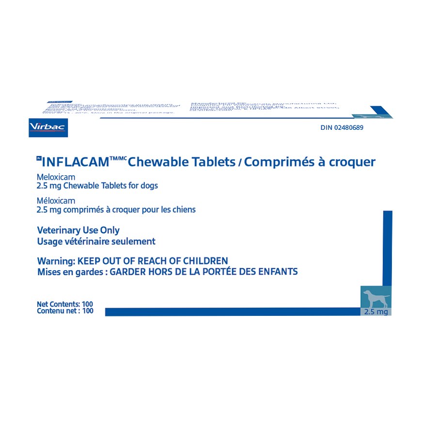 Inflacam Chewable 2,5 mg 100 Chewable Tablets