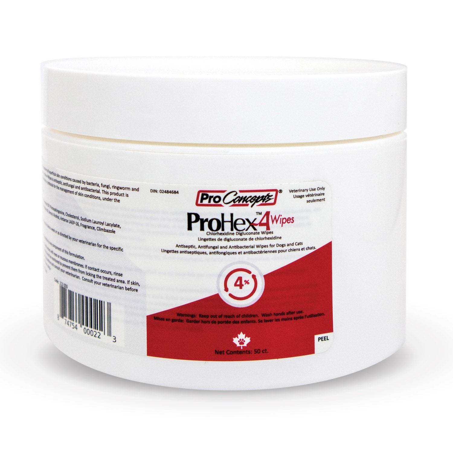 ProHex-4 wipes 50 /Pack 40 mg/g